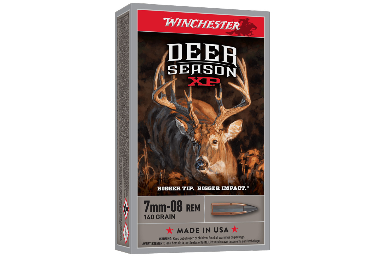 WINCHESTER AMMO 7mm-08 REM 140 gr Extreme Point Poly Tip Deer Season XP 20/Box